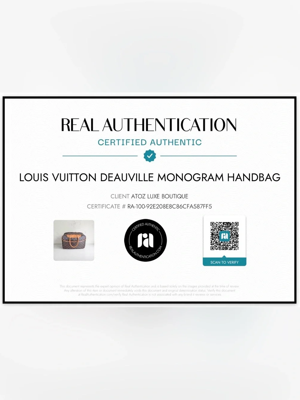 Authentic Louis Vuitton Monogram Deauville
Handbag w/ COA - Picture 2 of 16